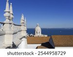 Top view of Church of Santa Engracia converted into National Pantheon, Dome, Lisbon, Portugal