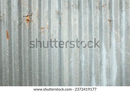 top view and close up a old zinc white wall texture background. zinc sheet tiles. background.