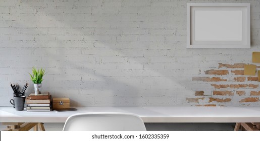 modern home office zoom background