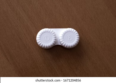 Top View Of Contact Lens Case