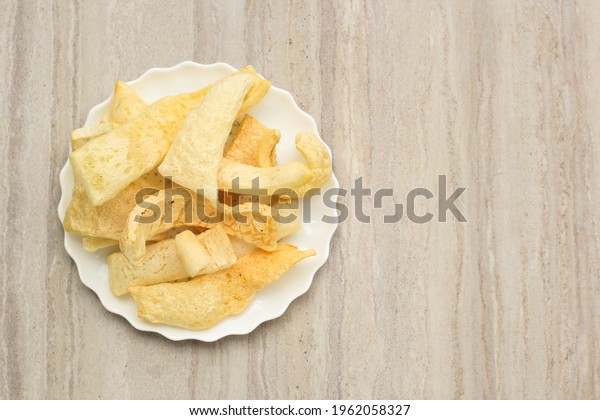 Top View Cow Skin Cracker Krupuk Stock Photo 1962058327 | Shutterstock