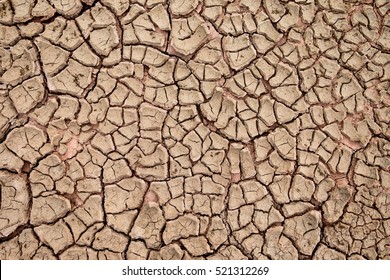 Top View Cracked Dry Ground Abstract Background