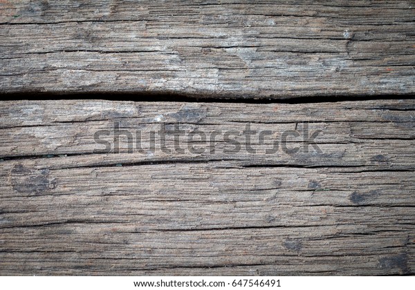 Top View Cracked Wood Floor Texture Stock Photo Edit Now 647546491