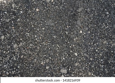 Top View Of The Dark Gray Scree Rock Street