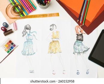 12,787 Fashion Designer Top View Images, Stock Photos & Vectors ...