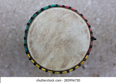 Top View Of Djembe Drum