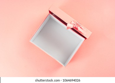 Top View Of Empty Open Gift Box