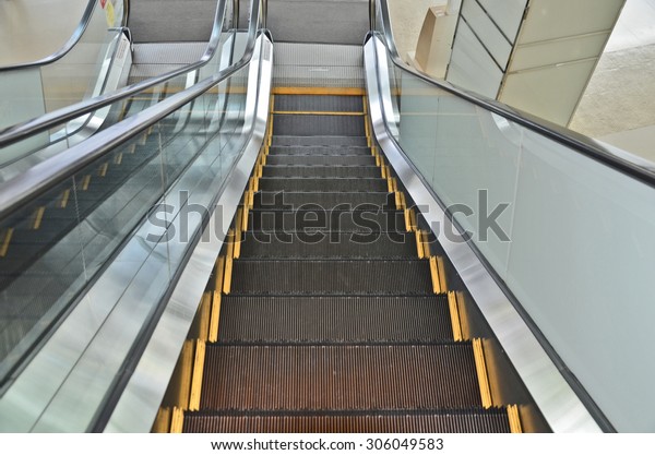 Top View Escalator Building Stock Photo (Edit Now) 306049583