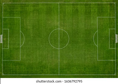 Top View Of Football Field