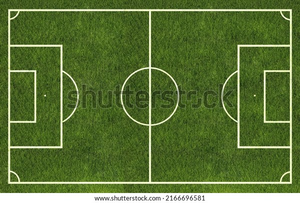 Top View Football Field Stock Photo 2166696581 | Shutterstock