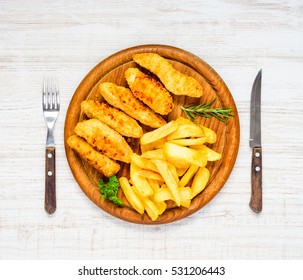 2,564 Chicken Fingers French Fries Images, Stock Photos & Vectors ...