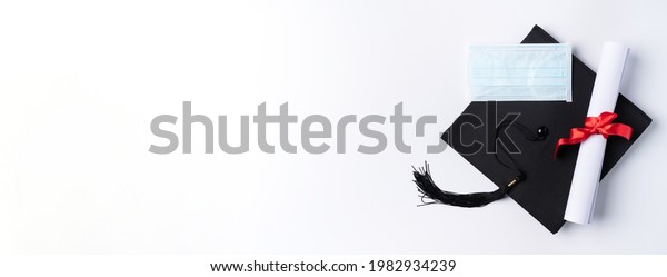 Top View Graduation Square Academic Cap Stock Photo 1982934239 ...