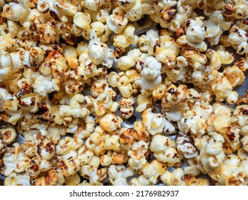Top view of Homemade Caramel Popcorn - Shutterstock ID 2176982937