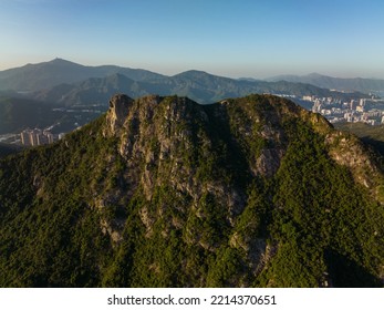 Top View Of Hong Kong Lion Rock Mountain