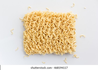 Top View Of Instant Noodles