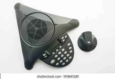 Top View Isolated IP Conference Phone With Portable Speaker For Meeting