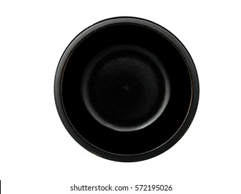 top view korean metal bowl on white background - Shutterstock ID 572195026