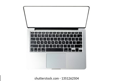 Top View Laptop Computer Blank Screen Stock Photo 1351262504 | Shutterstock