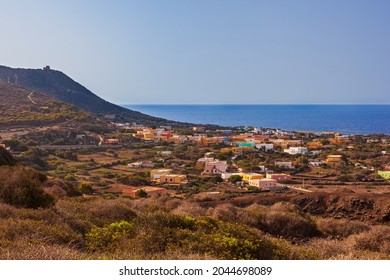 Top View Of Linosa, Pelagie Islands In Sicily. Italy