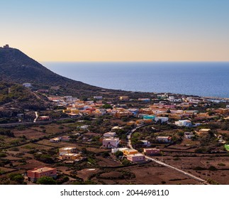 Top View Of Linosa, Pelagie Islands In Sicily. Italy