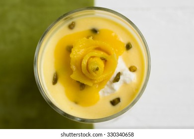 Top View Mango Mousse