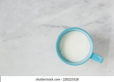 Top View Of Milk Cup