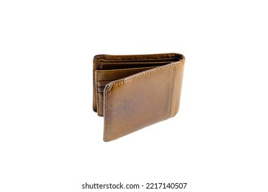 Top View Money Bag Isolated On White Background