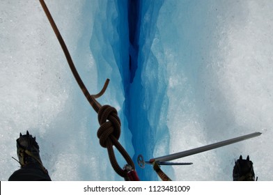 Top View Of A Norwegian Crevasse