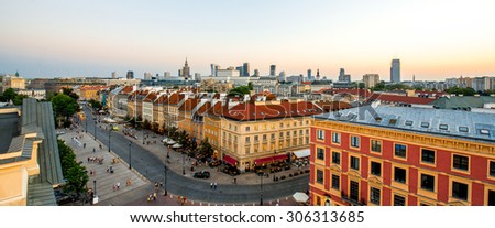 Similar – Warsaw II | old and new town