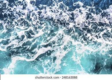 Top view on sea waves - Powered by Shutterstock