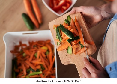 Top view of  organic waste thrown away into container - Powered by Shutterstock