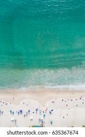 Top view Patong beach in Phuket province, southern of Thailand. Patong beach is a very famous tourist destination in Phuket. Aerial view from flying drone. - Shutterstock ID 635367674