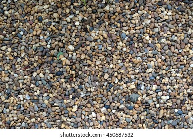 Top View Pebble Stone Ground Floor Stock Photo (Edit Now) 450633910