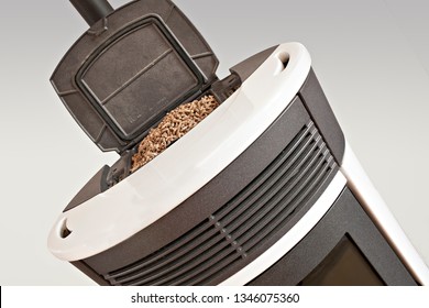 Top View Of A Pellet Stove