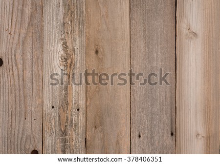 Top View Photo of vertical Naturally Aged, Rough textured Rustic Brown Cedar Wood Boards as Background or Template with Blank Room or Space for your Design, Words, Text or Copy.  Horizontal rectangle