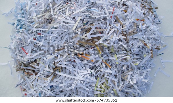 Top View Pile Shredded Paper Documents Stock Photo 574935352 | Shutterstock