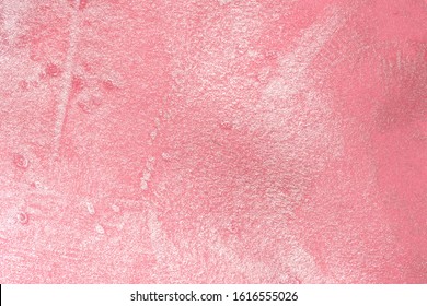 Top View Pink Glowy Liquid Highlighting Makeup Product Swatch.