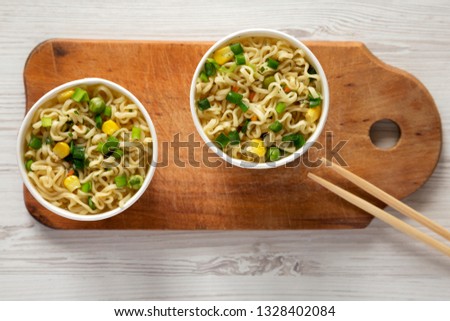 Similar – Image, Stock Photo Asian noodle soup preparation