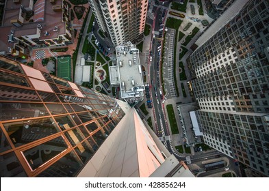 Top View Of Roof Architecture, Kiev City Ukraine 