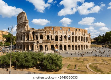 Top view of the ruins of the Colosseum. Rome, Italy - Powered by Shutterstock