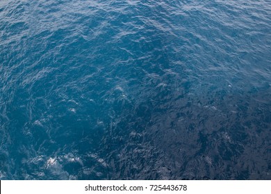 Top view sea offshore background blue