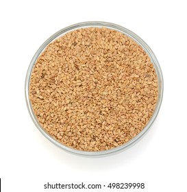 Top View Sesame Seeds In Bowl