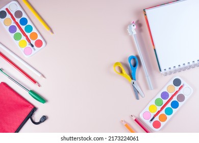 Top View Set School Supplies Copy Stock Photo 2173224061 | Shutterstock