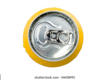 Top View Soda Can Isolated