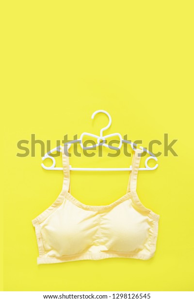 pastel yellow sports bra