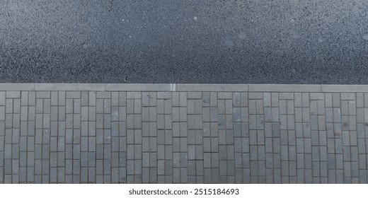 top view of surface of paving slabs and pedestrian footpath - Powered by Shutterstock