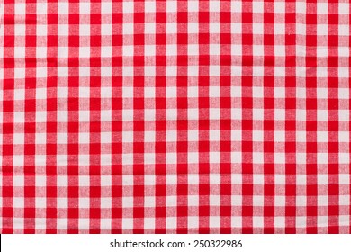Top view tablecloth red tartan in cage texture wallpaper horizontal. Unique perspectives. - Shutterstock ID 250322986