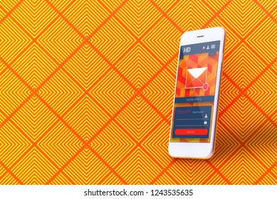 Top view tablet, smartphone, computer. Digital technology. Innovative implementation in business. Internet applications. Tablet phone and camera. Developing. Vibrant colors