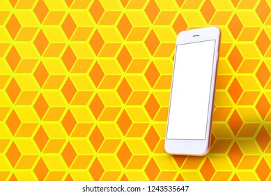 Top view tablet, smartphone, computer. Digital technology. Innovative implementation in business. Internet applications. Tablet phone and camera. Developing. Vibrant colors