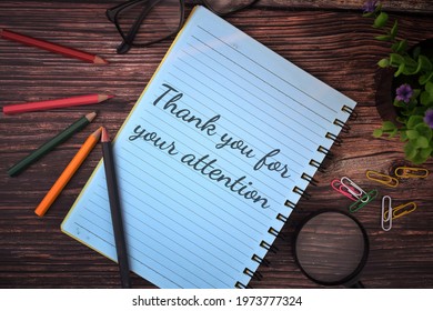 Top View Thank You Your Attention Stock Photo 1973777324 | Shutterstock